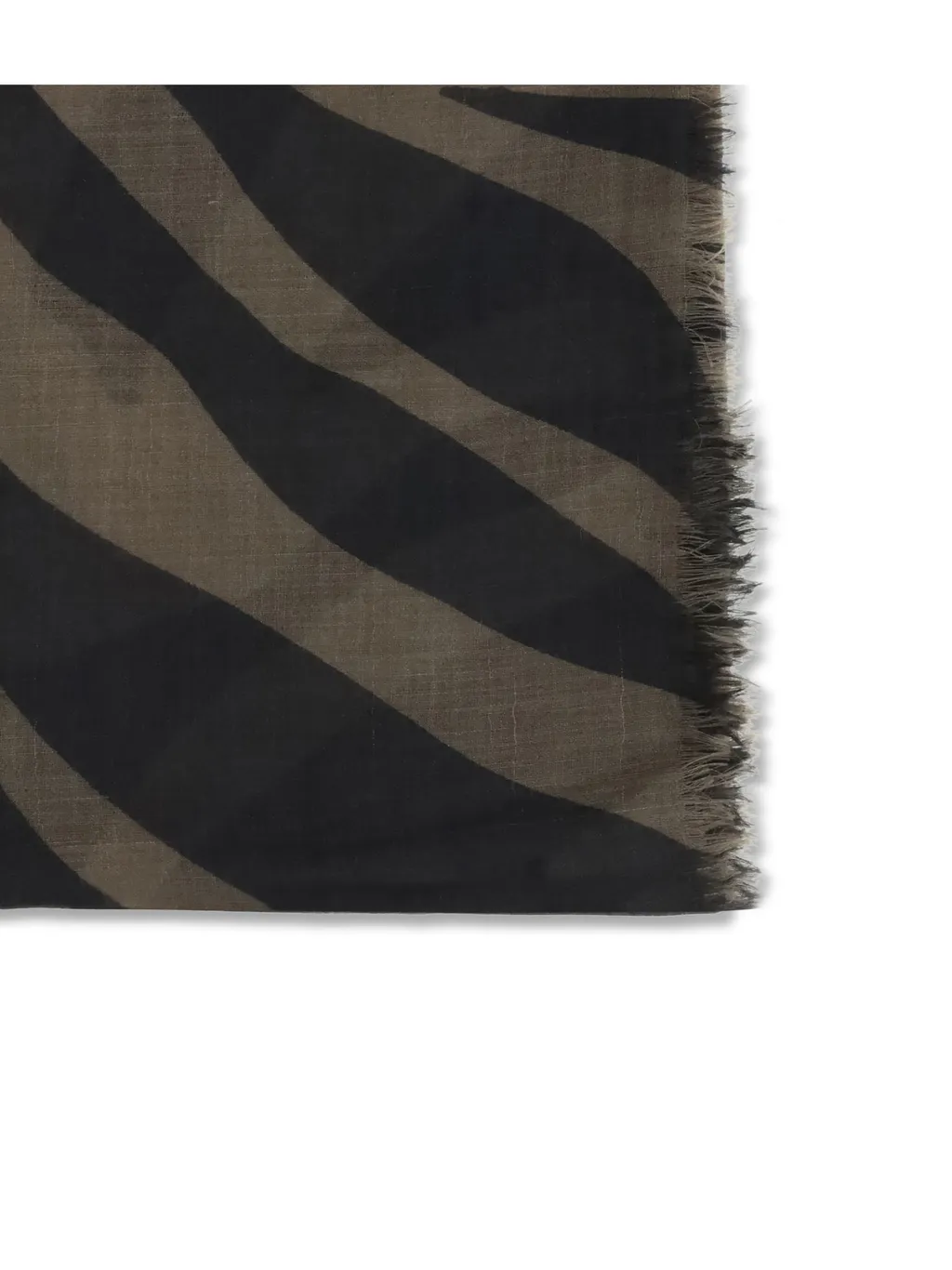 Patterned Fringed Scarf