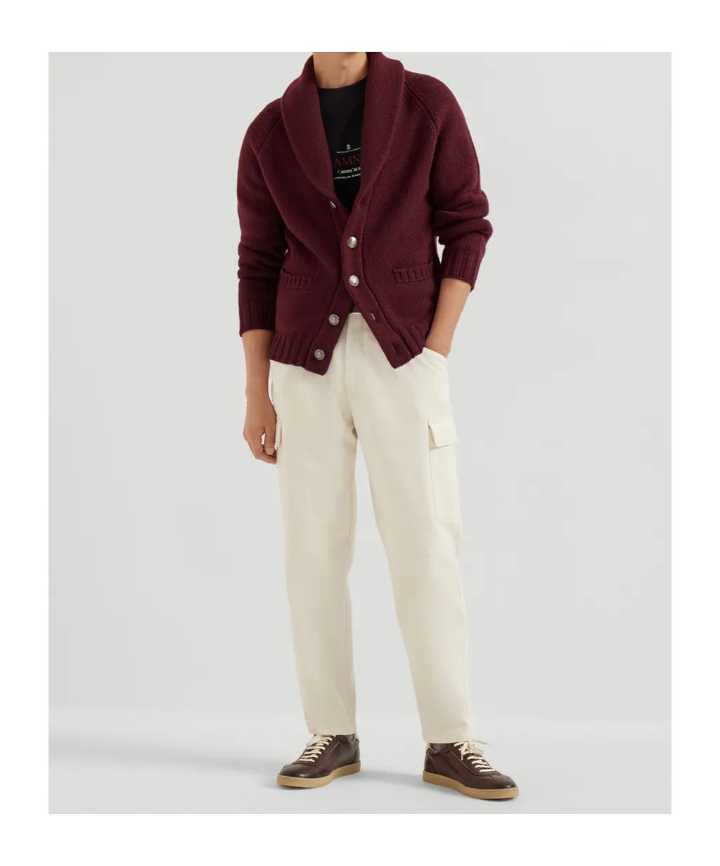 Shawl-Collar Cardigan