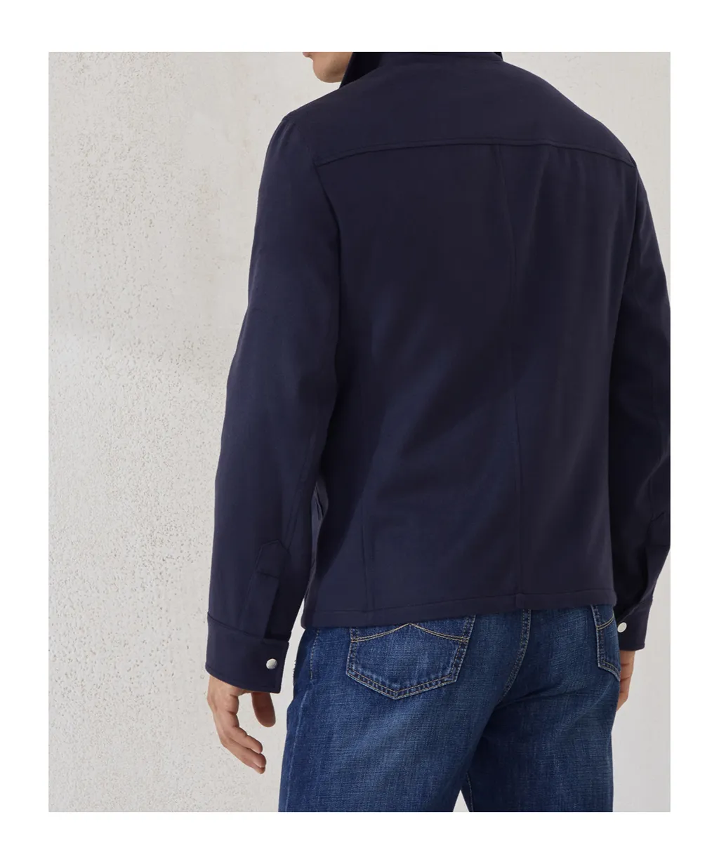 Lightweight Cashmere Flannel Safari Jacket