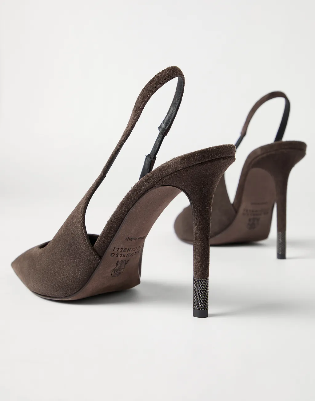 Suede Slingback Pumps