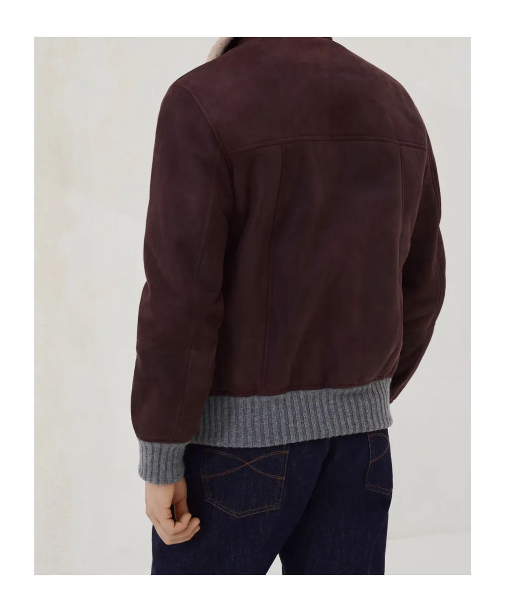 Buttoned Leather Jacket