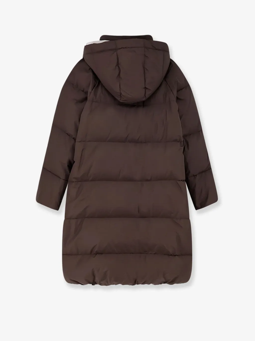 Zipped Hooded Quilted Coat