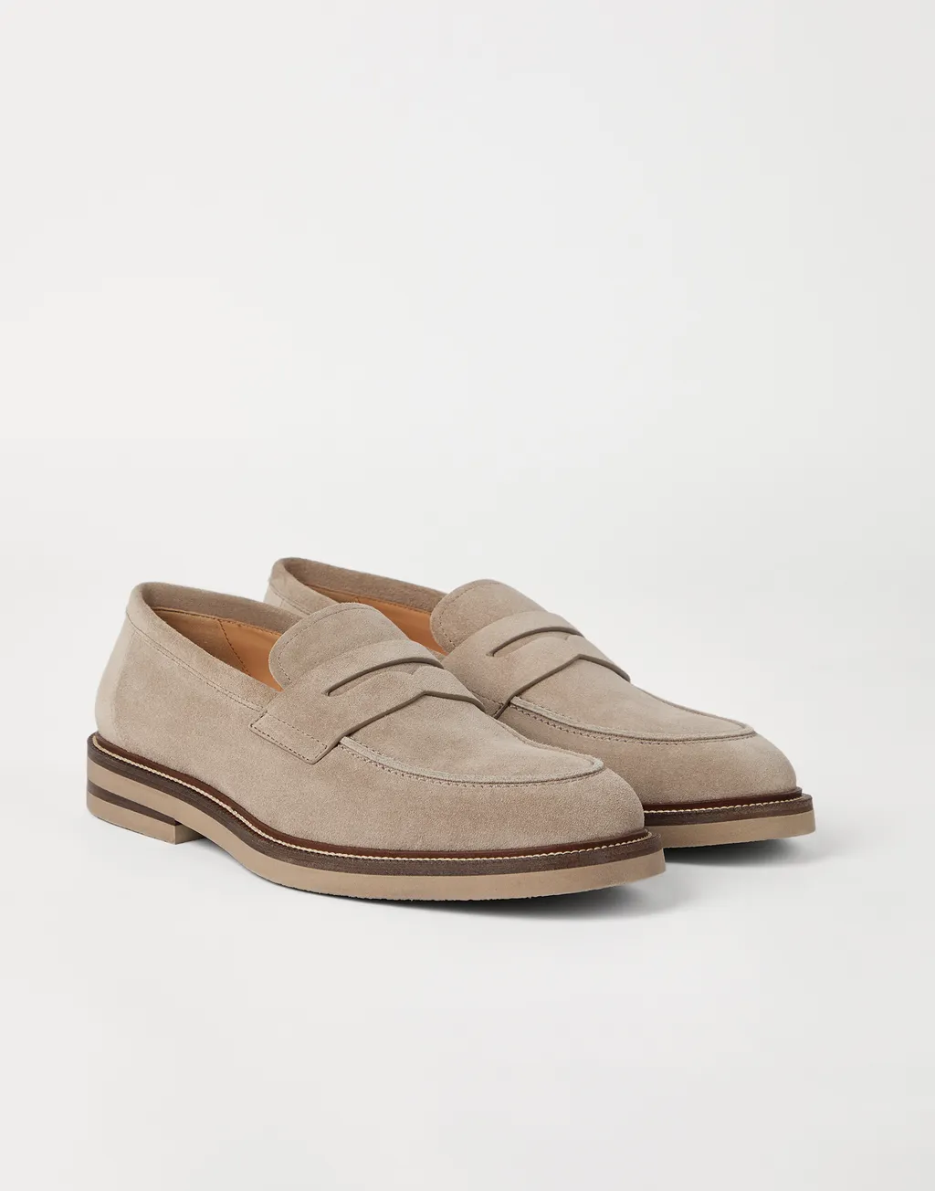 Round Toe Penny Loafers