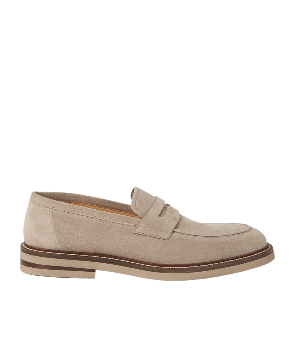 Round Toe Penny Loafers