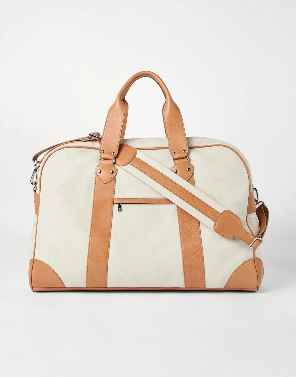 Leather-Trimmed Holdall