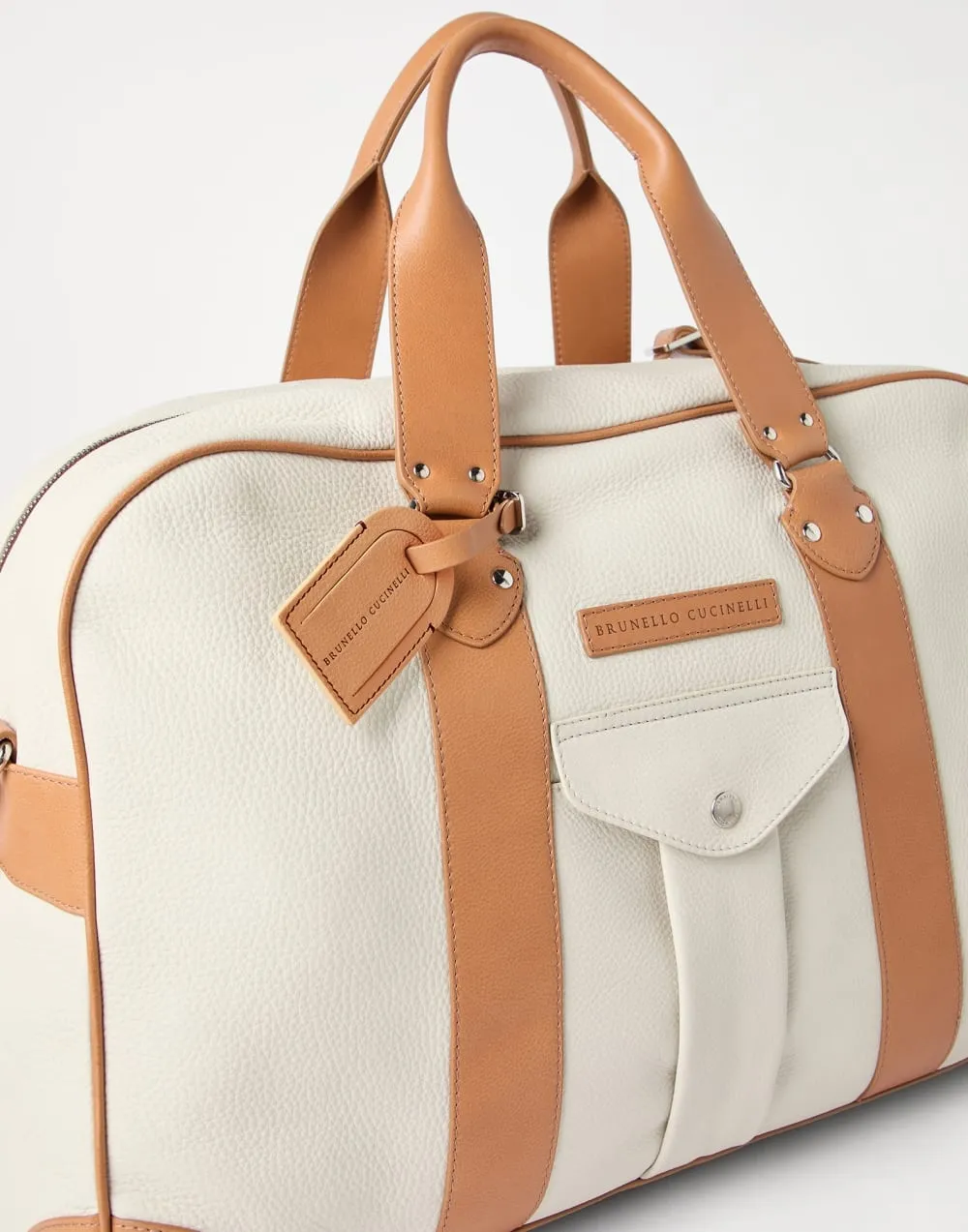 Leather-Trimmed Holdall