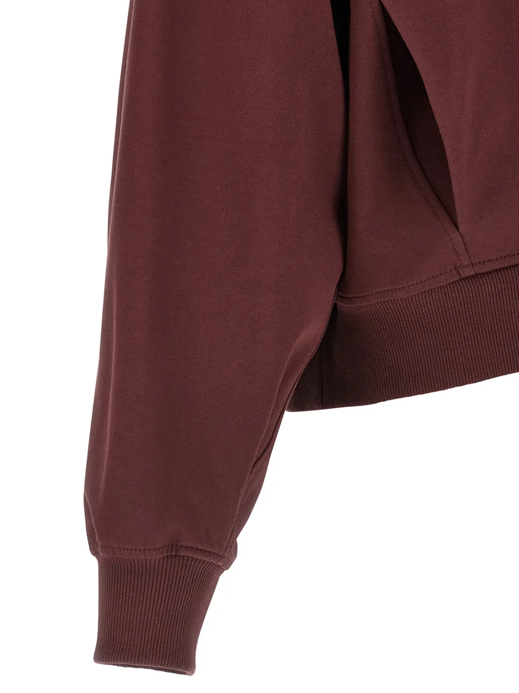 Flap-Pocket High-Neck Sweatshirt
