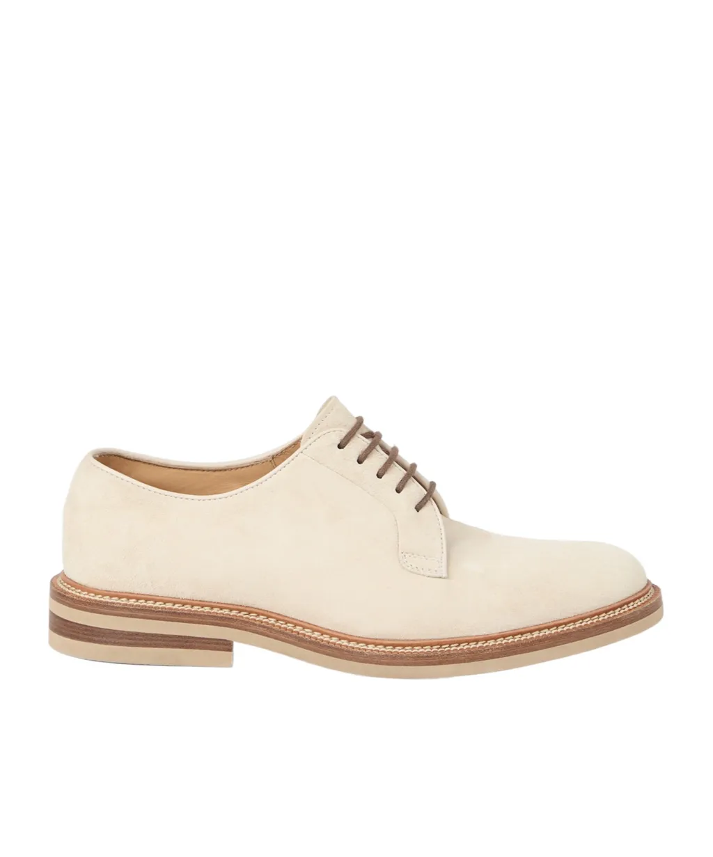 Round Toe Lace-Up Derby Shoes