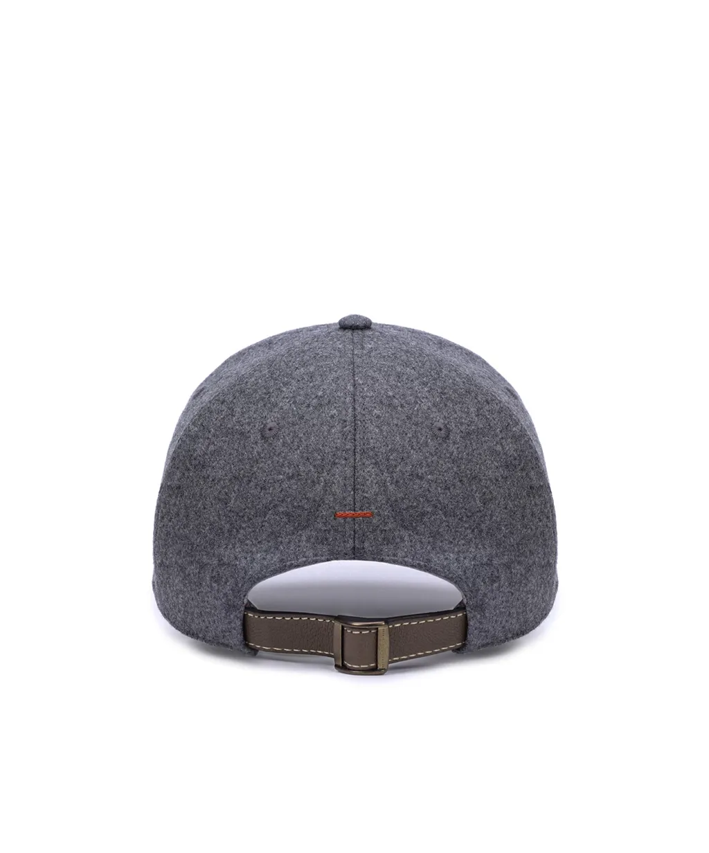 Embroidered Wool Cap