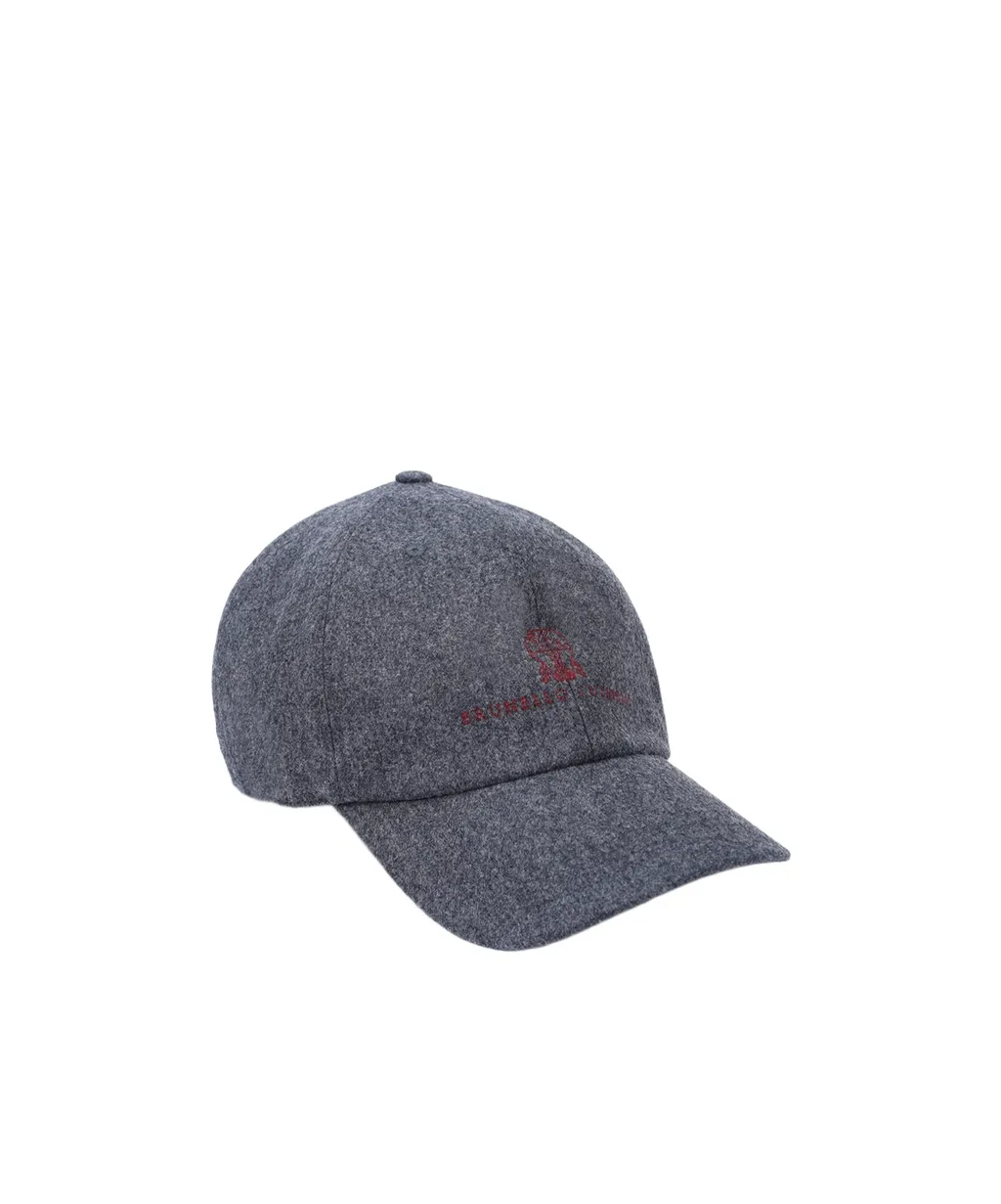 Embroidered Wool Cap