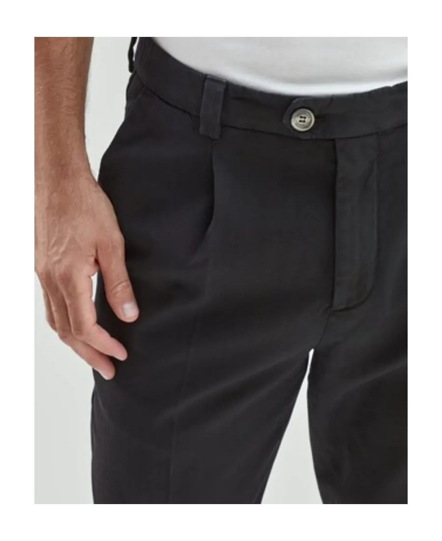 Cropped Cotton Trousers