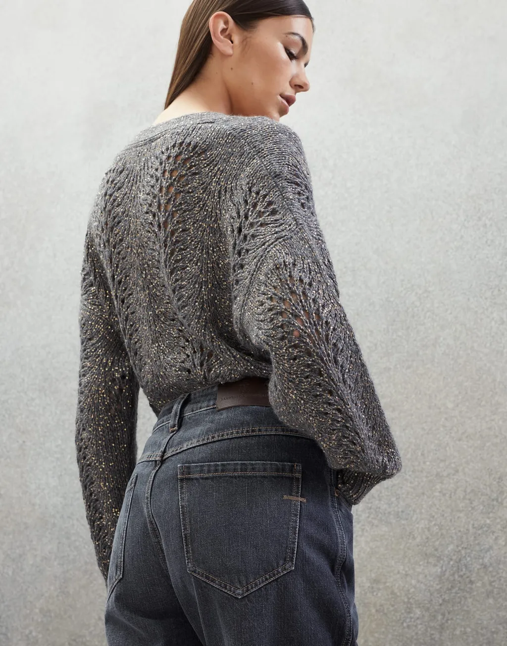 Logo Patch Straight Leg Jeans