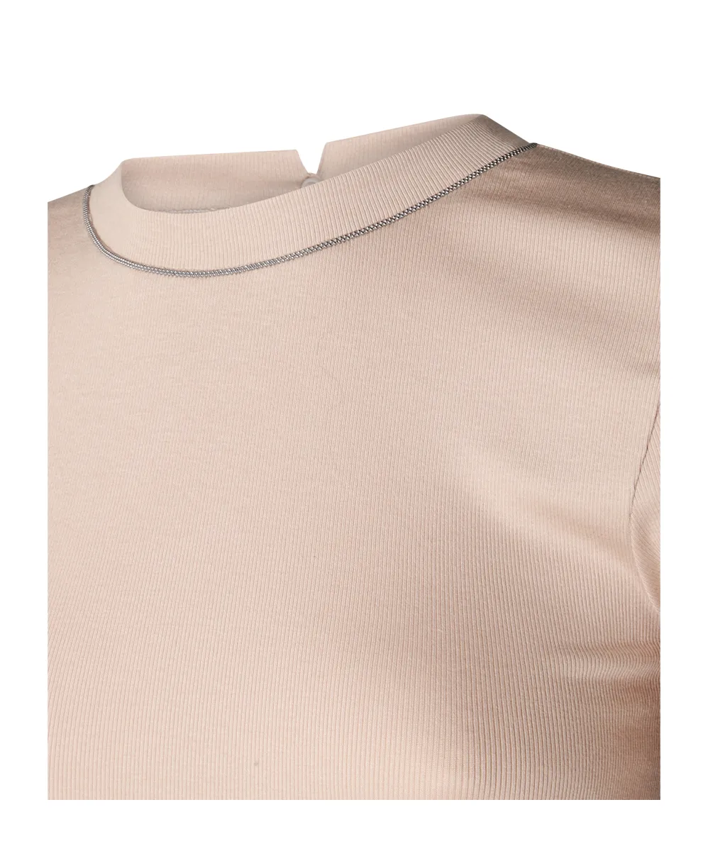 Crewneck Short-Sleeved Top