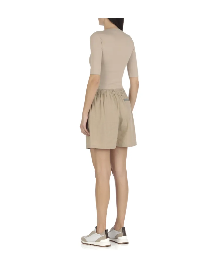 Front Insert Detailed Slim Fit Top