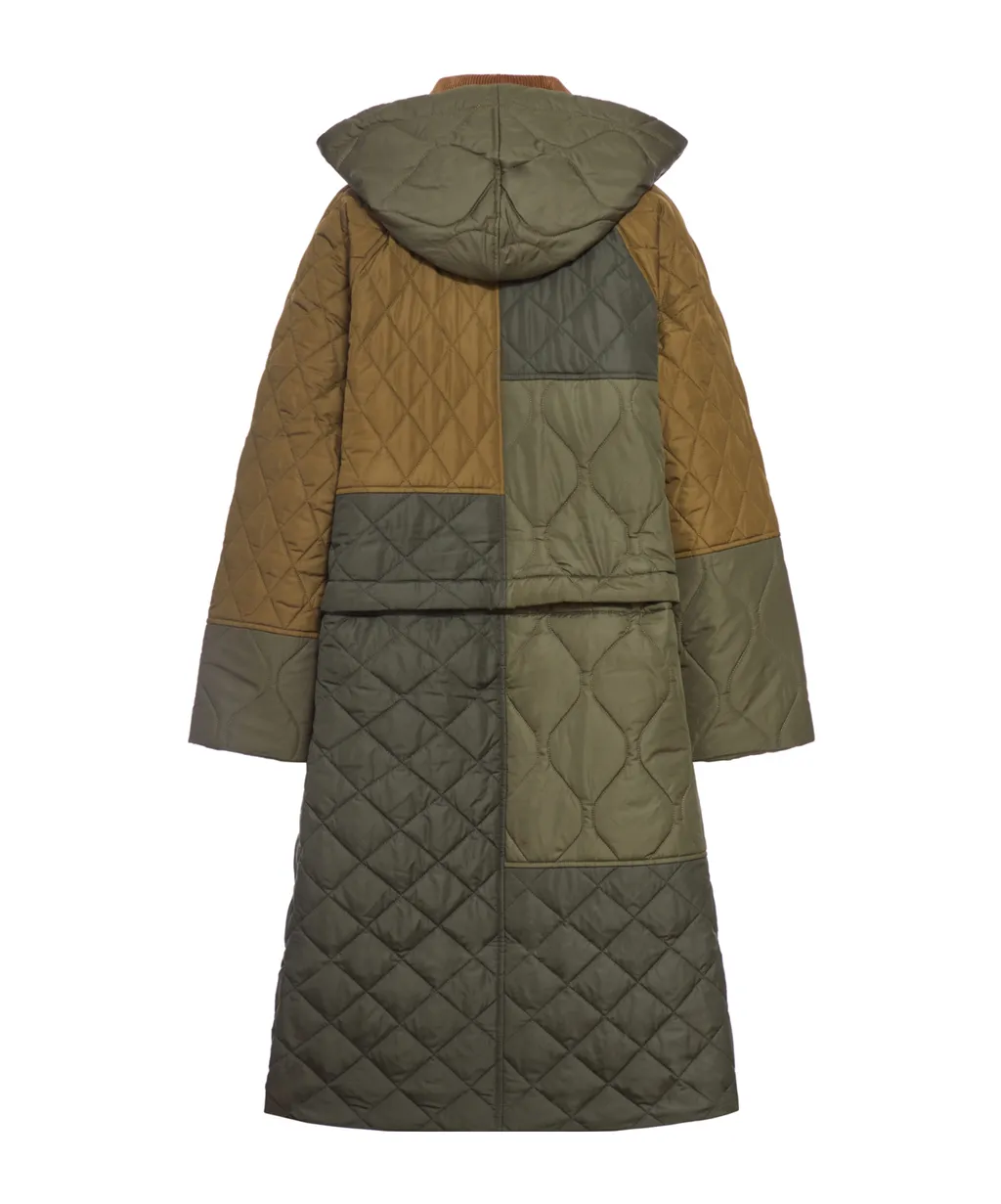 Cookston Quilted Single-Breasted Coat