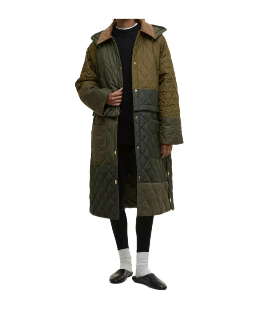 Cookston Quilted Single-Breasted Coat