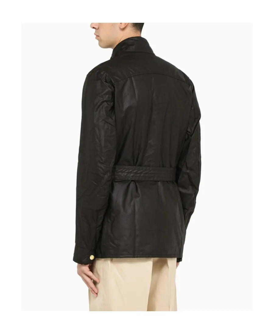 Logo-Patch High-Neck Coat