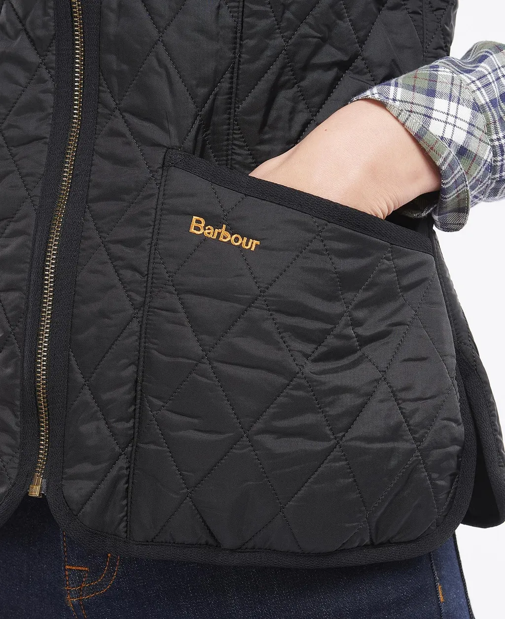 Logo Embroidered Quilted Gilet