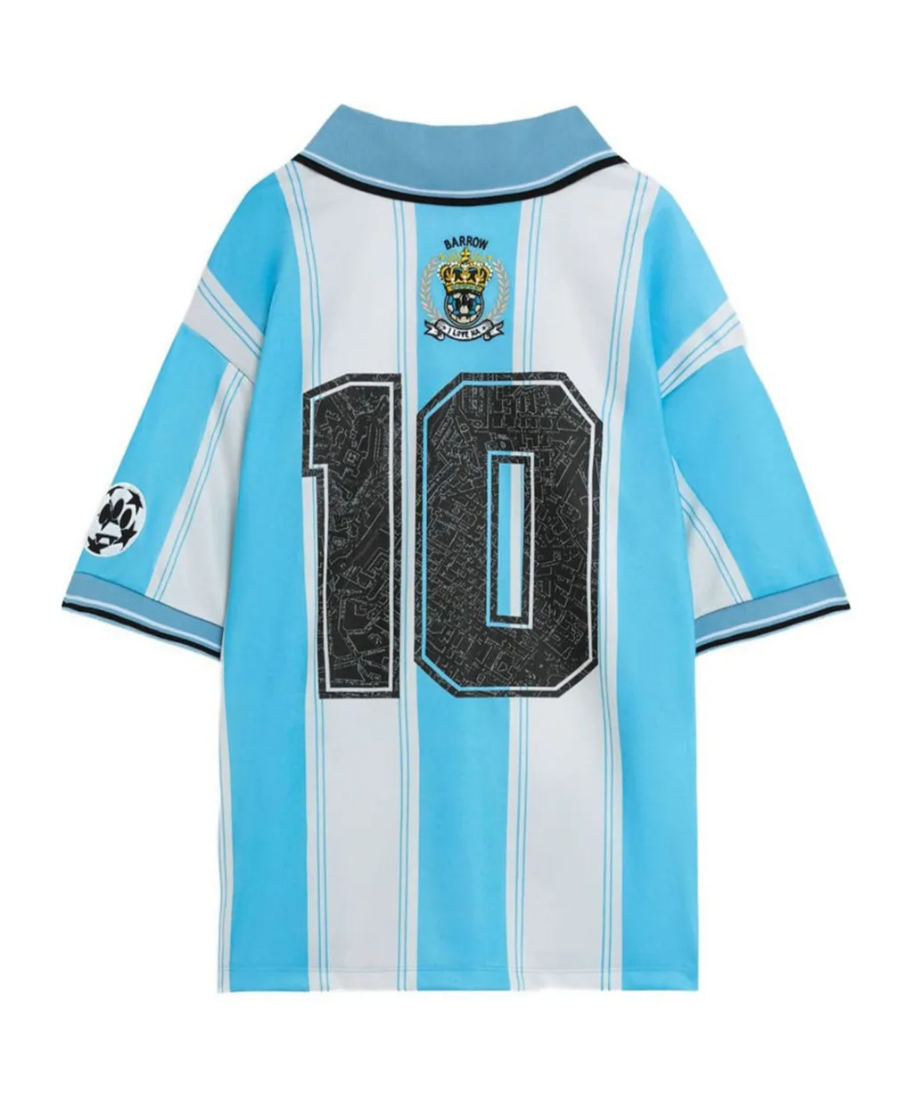 Striped Short-Sleeve Polo Shirt