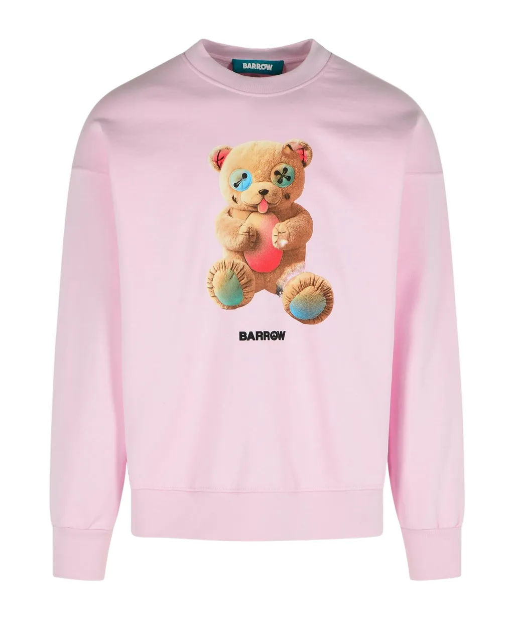 Teddy Print Cotton Sweatshirt