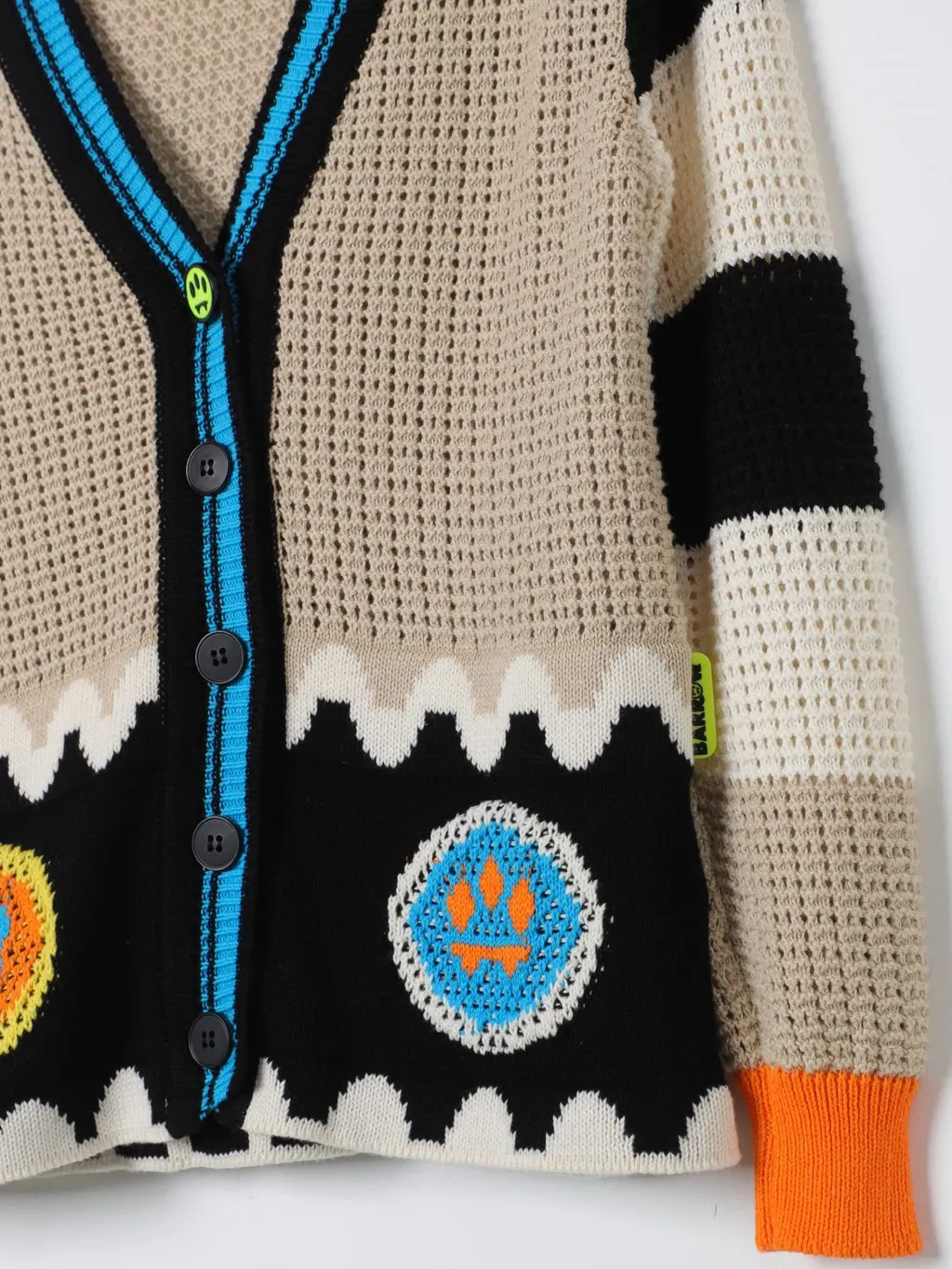 Open-Knit Cotton Cardigan
