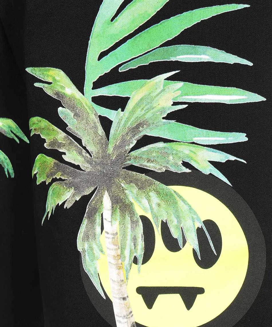 Palm Tree-Print Track Shorts