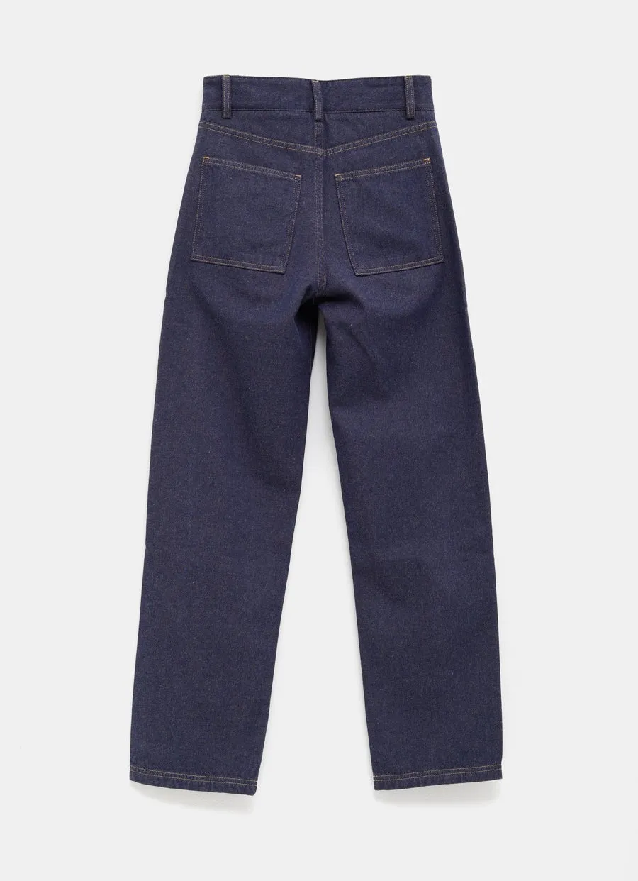 Contrasting Zip-Fastening Jeans