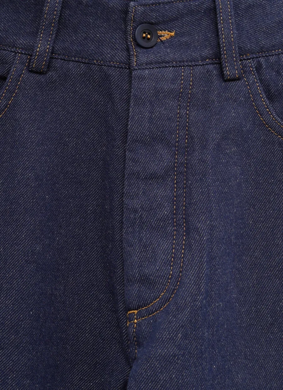 Contrasting Zip-Fastening Jeans