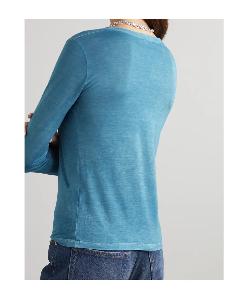 Round Neck Long-Sleeved T-Shirt