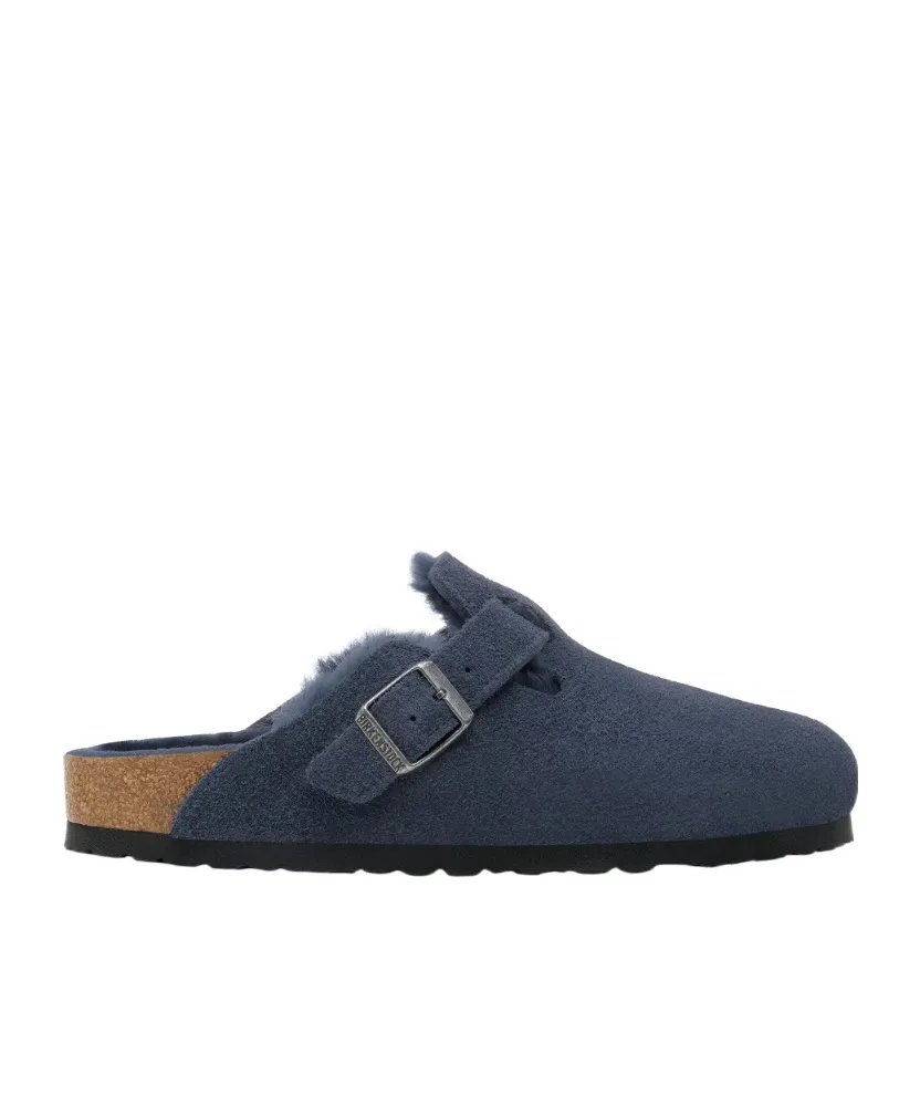 Boston Shearling Suede Clogs