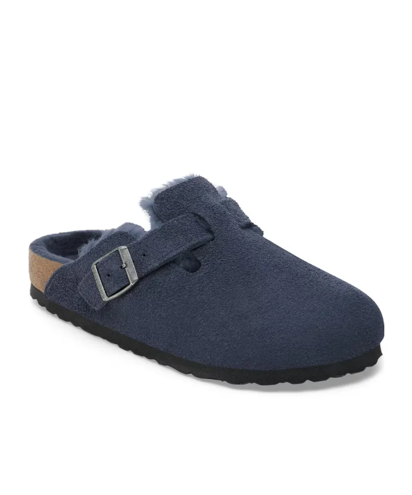 Boston Shearling Suede Clogs