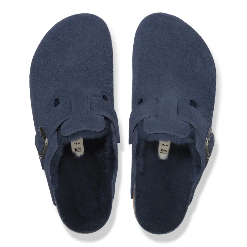 Boston Shearling Suede Clogs
