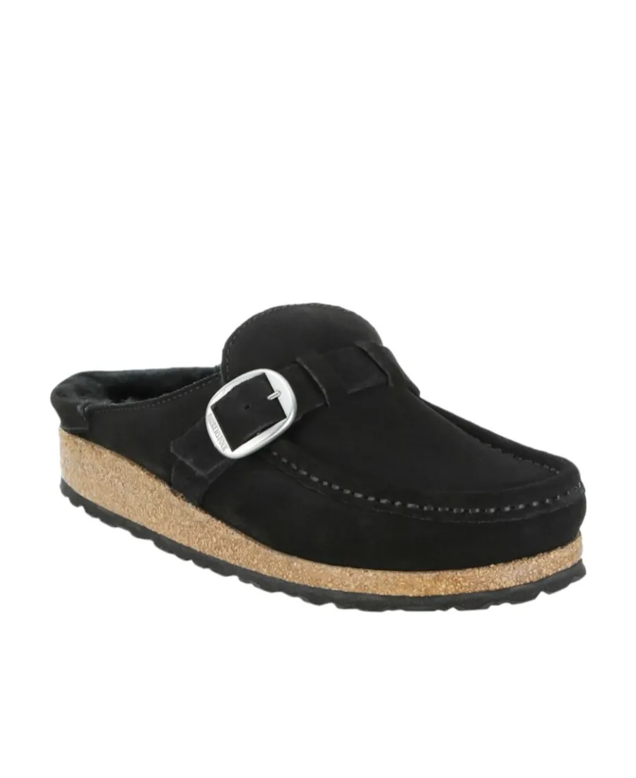 Buckle Detailed Slip-On Sandals