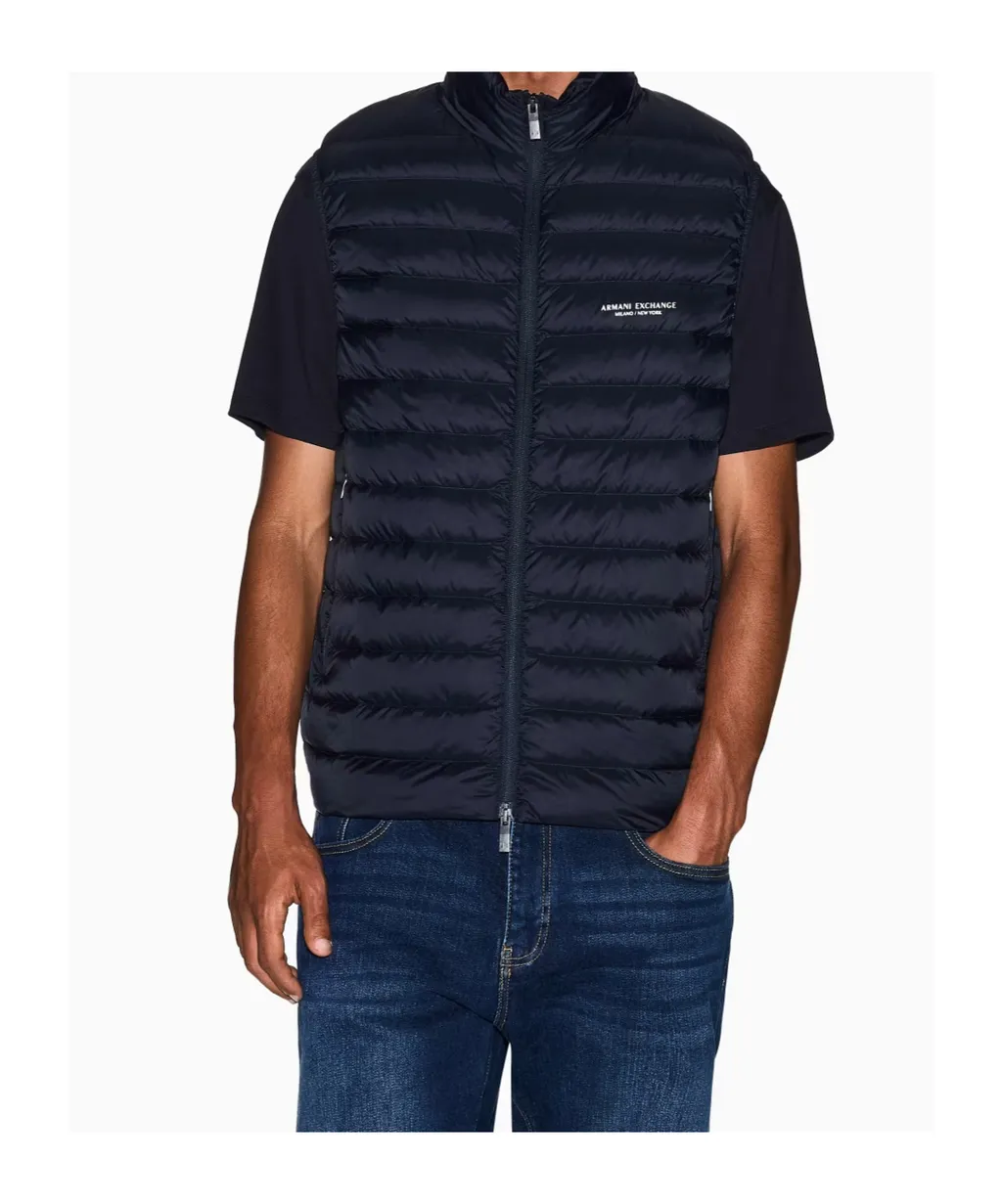 Full Zip Sleeveless Down Jacket