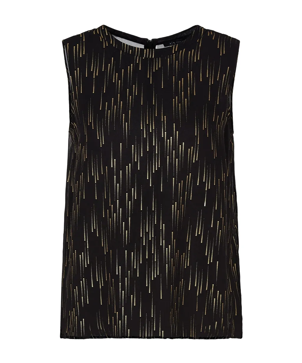 Metallic-Threading Top