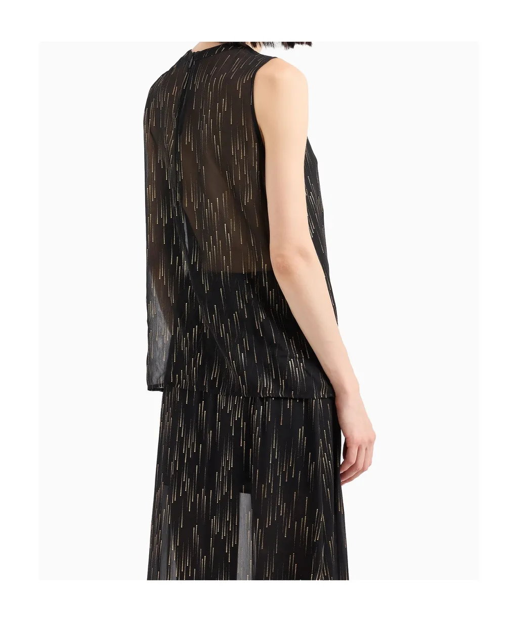 Metallic-Threading Top