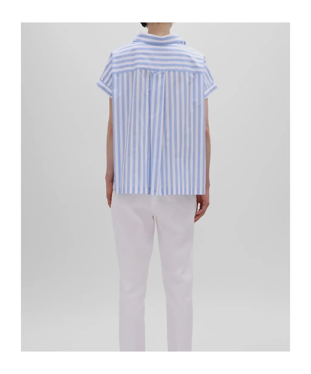 Striped Cotton Poplin Top