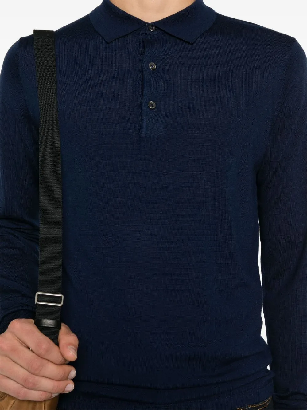 Long-Sleeved Polo Shirt