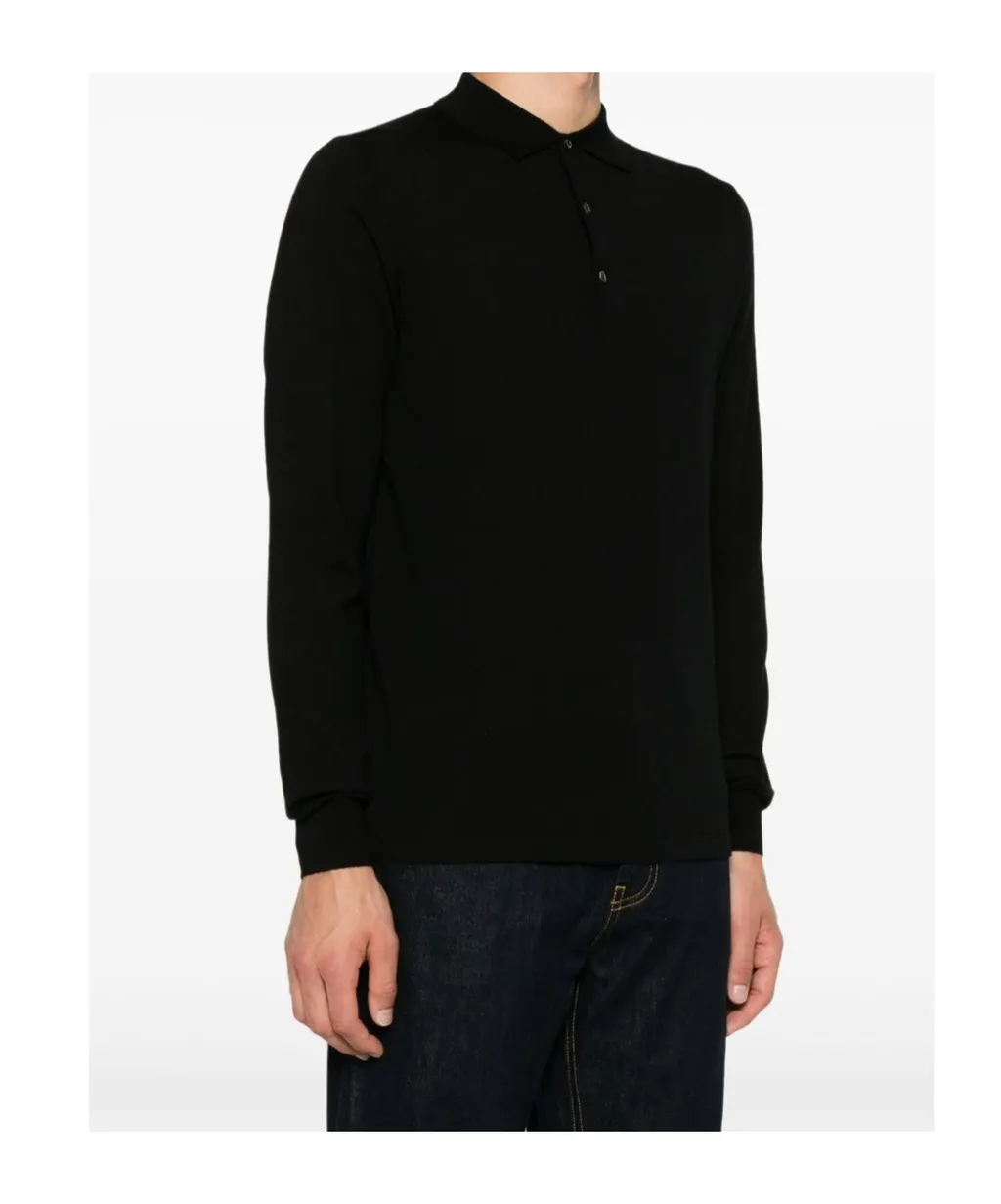 Long-Sleeved Polo Shirt