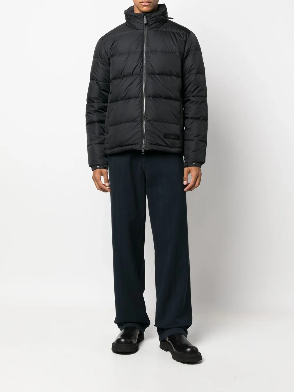 Logo Patch Padded Jacket