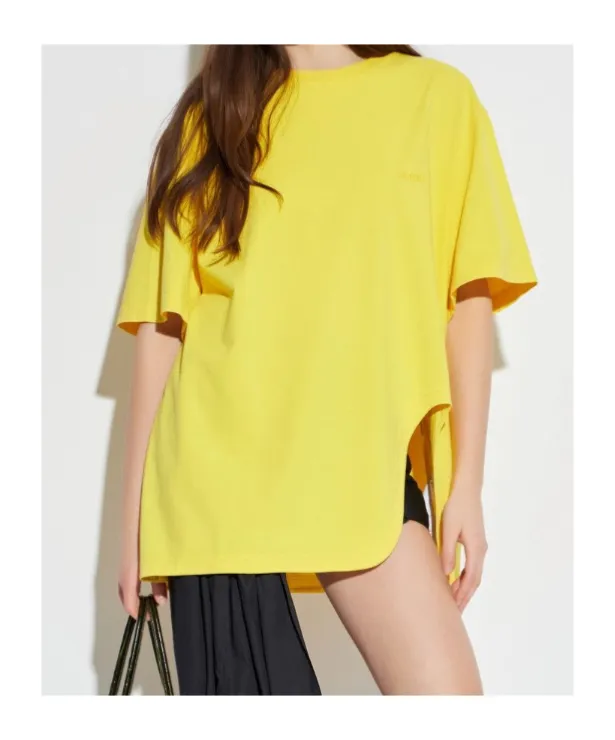 Logo Embroidered Oversized Jersey T-Shirt