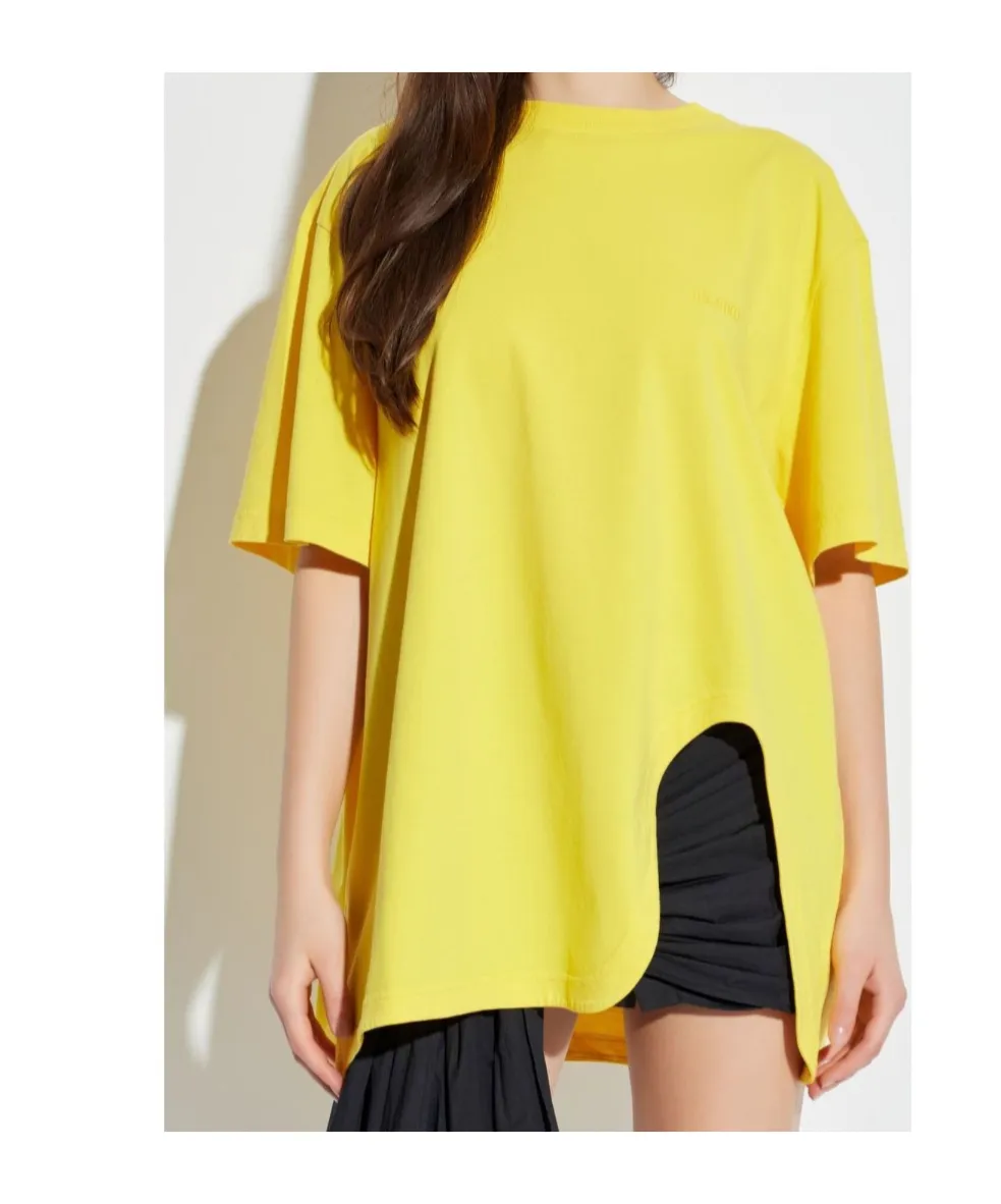 Logo Embroidered Oversized Jersey T-Shirt