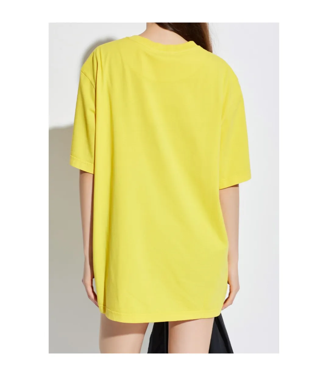 Logo Embroidered Oversized Jersey T-Shirt