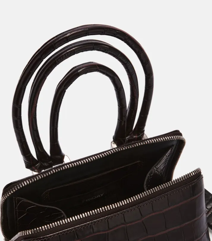 Friday Embossed Mini Handbag