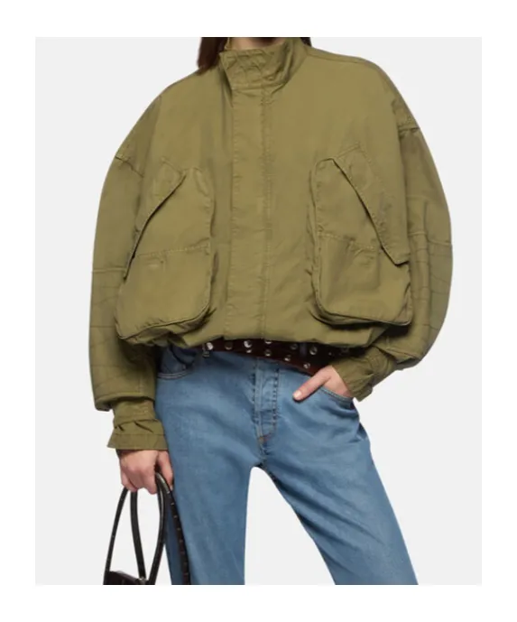 Logo Patch Bomber Jacket