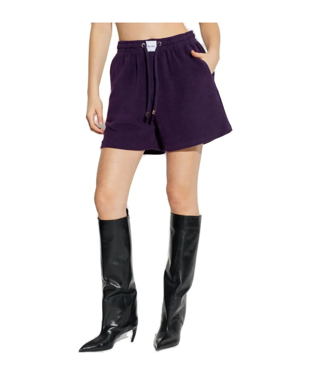 Logo Patch Drawstring Shorts