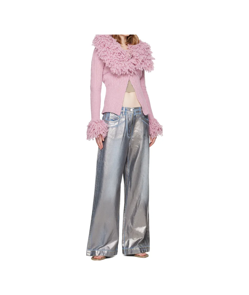 Coated Non-Stretch Jeans