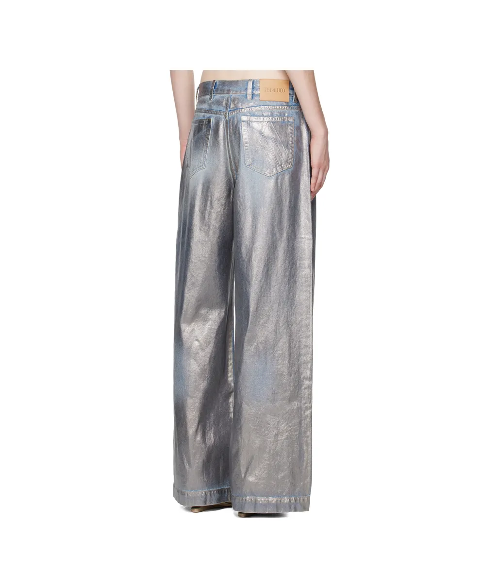 Coated Non-Stretch Jeans