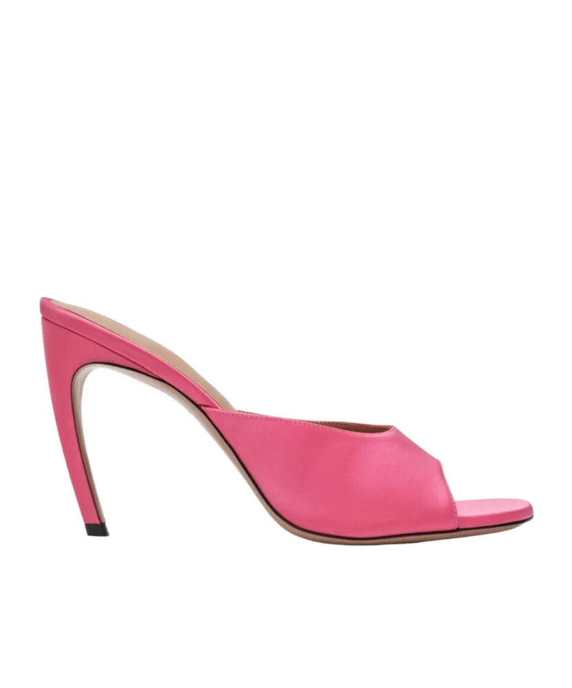 Round-Toe High-Heeled Sandals