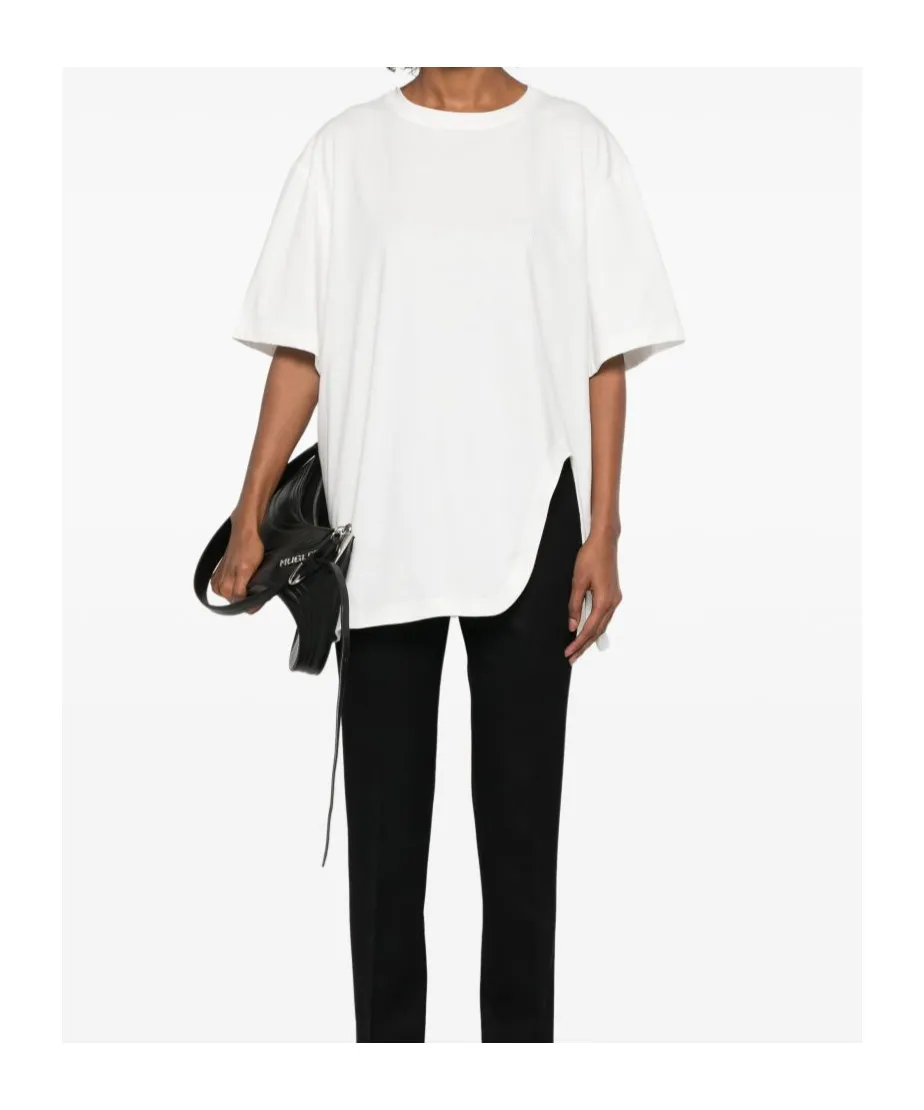Logo Embroidered Oversized Jersey T-Shirt